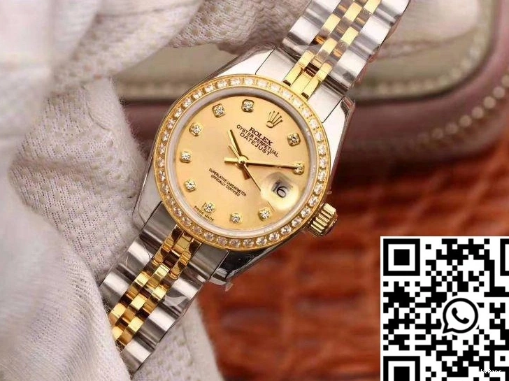 Gold 28mm Gold Dial Lady Datejust 18K Plating Rolex 0715